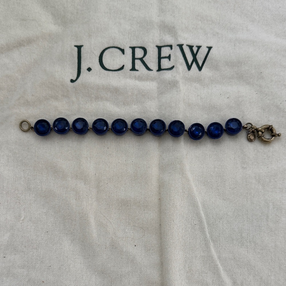 J. Crew Deep Blue Brûlée Bracelet